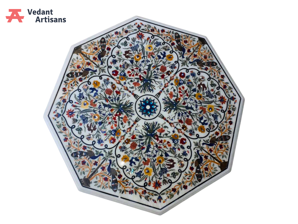 Custom Octagonal Dining Room Table Top for Home Decoration